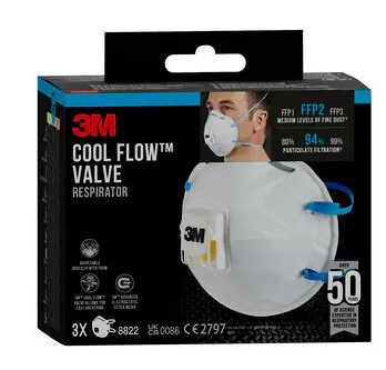 STOFMASKER 8822 FFP2 (3ST)