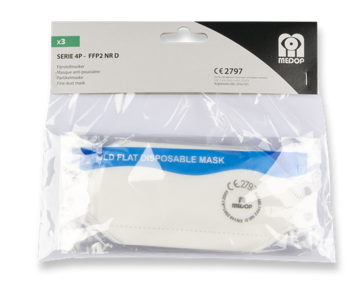 [1049481] STOFMASKER 4P FFP2 NON-VENTED 3PACK (3ST)