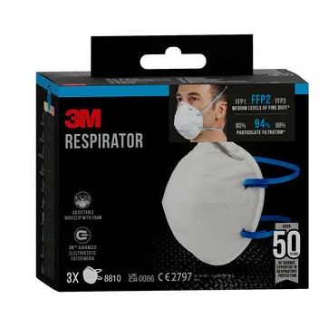 [1060181] MASQUE ANTI-PUSSIERE FFP2 8810 (3PC)
