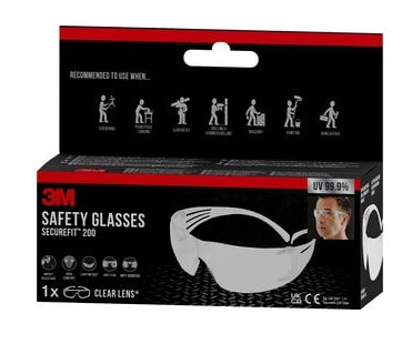 [1060186] LUNETTES DE SECURITE SF200  TRANSP (1PC)