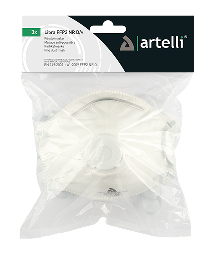 [1040314] MASQUE ANTI-POUSSIERE LIBRA FFP2NRD/V SING3P (3PC)