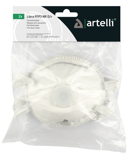 [1040316] MASQUE ANTI-POUSSIERE LIBRA FFP3NRD/V SING2P (2PC)